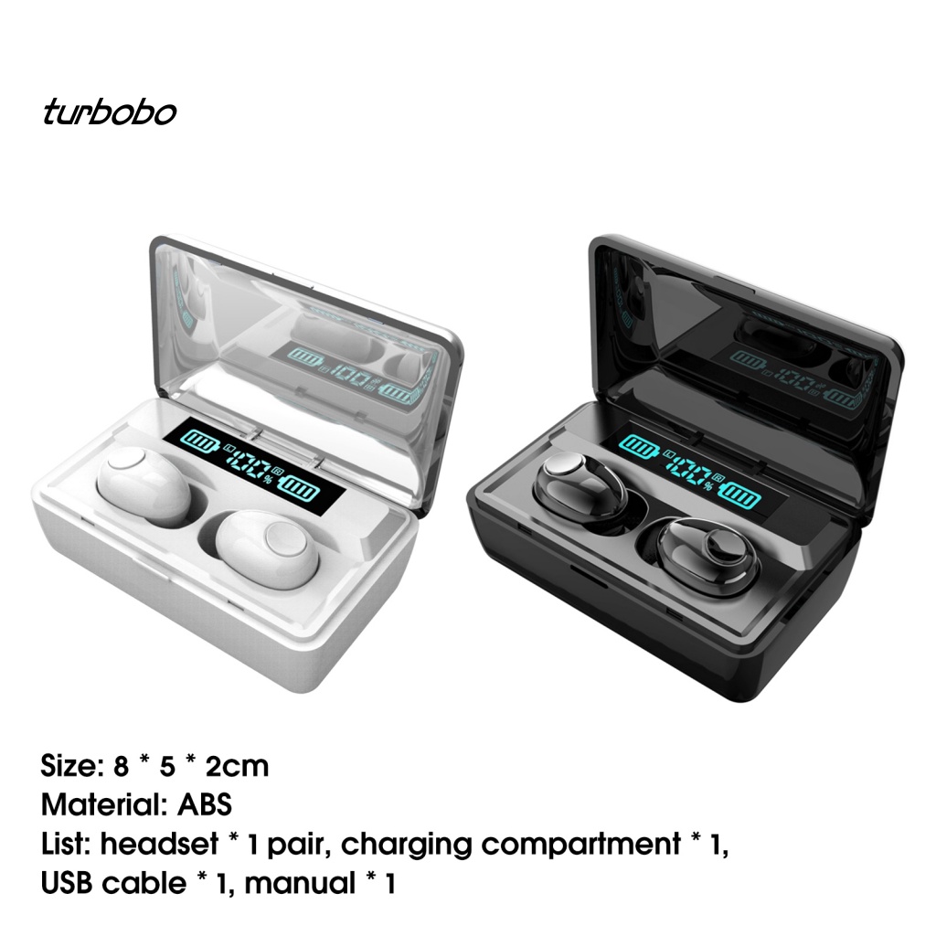 Tai Nghe Nhét Trong T10 Bluetooth Không Dây Dung Lượng Lớn Màn Hình Kỹ Thuật Số Âm Thanh Nổi Dùng Để Chơi Game