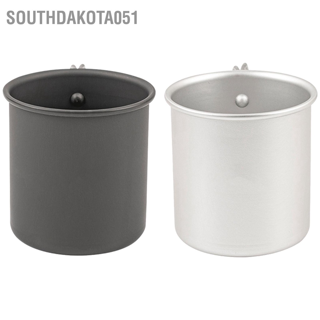 Southdakota051 Cốc cắm trại hợp kim nhôm có tay cầm gấp cốc di động ngoài trời để đi bộ đường dài câu cá