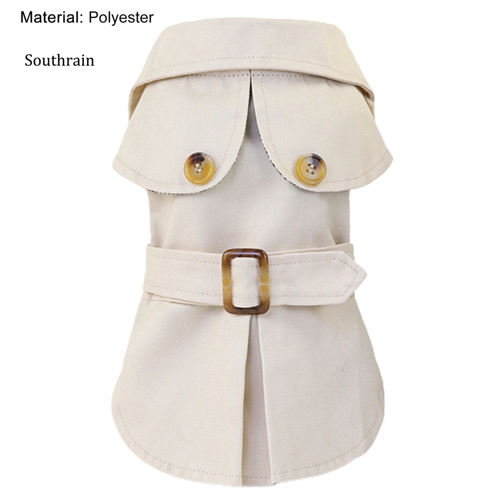 Áo Khoác Cổ Bẻ Bằng Polyester Phong Cách Anh Quốc Thời Tiết Lạnh Cho Cún Cưng