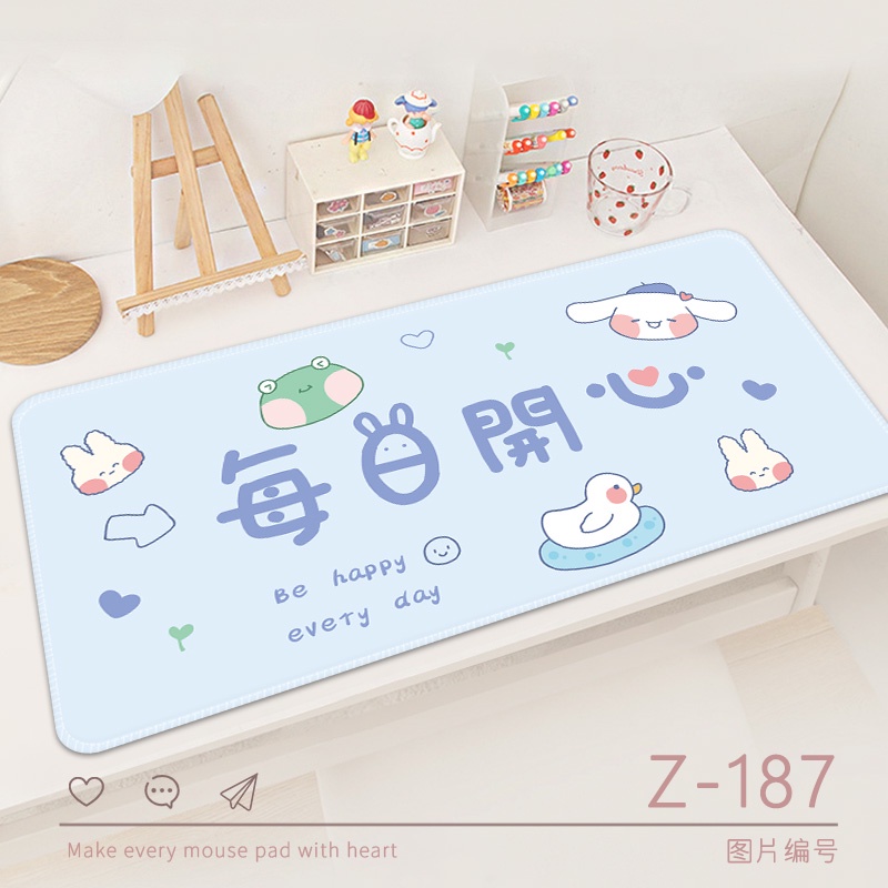 Tấm Lót Chuột Bằng Cao Su Tự Nhiên Dày Dặn Cỡ Lớn Dễ Thương Tiện Dụng Cho Nữ