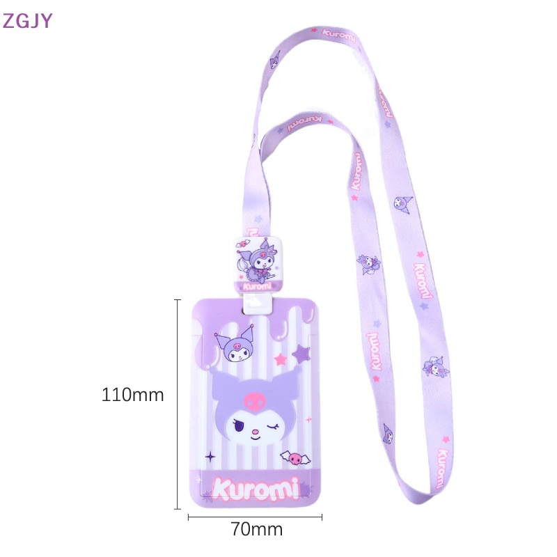 Túi Đựng Thẻ Id / Thẻ Id / Xe Buýt Họa Tiết Hoạt Hình Kuromi Purin My Melody Dễ Thương Kèm Móc Khóa Tiện Dụng Cho Học Sinh Mới