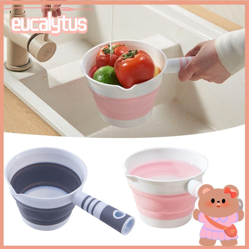 Gáo Múc Nước Bằng Nhựa Dày Có Tay Cầm Dài Có Thể Gập Lại Cho Nhà Bếp