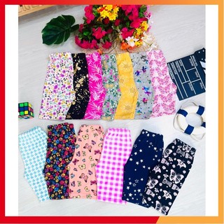 Quần legging lửng họa tiết bé gái set 3 cái từ 10~40kg ,