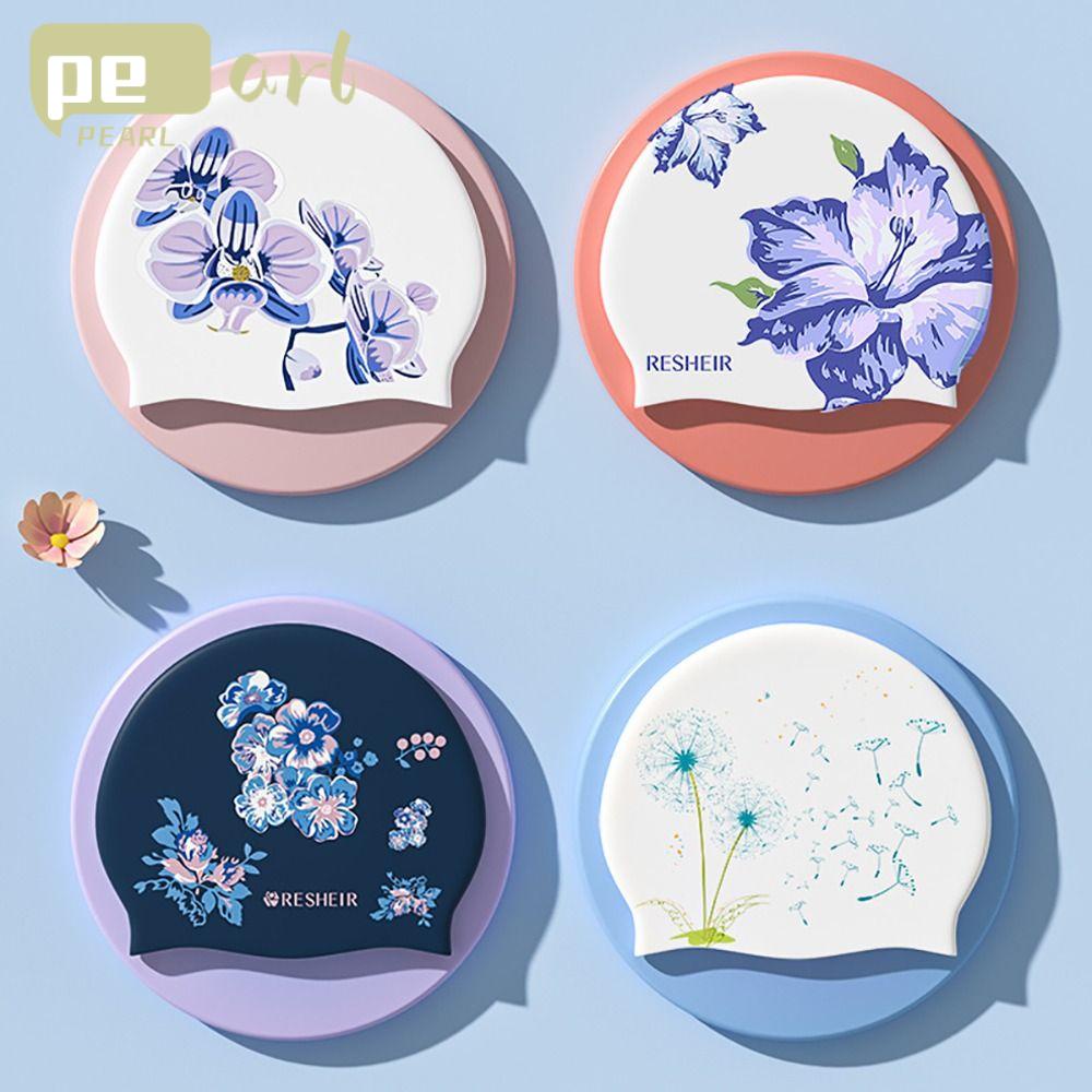 .Mũ Bơi Bằng Silicone Siêu Mỏng Chống Thấm Nước Dành Cho Nữ