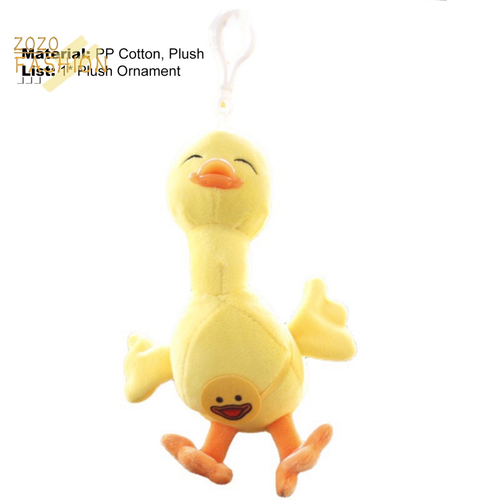 Móc Khóa Vịt Nhồi Bông Dễ Thương Dùng Để Trang Trí