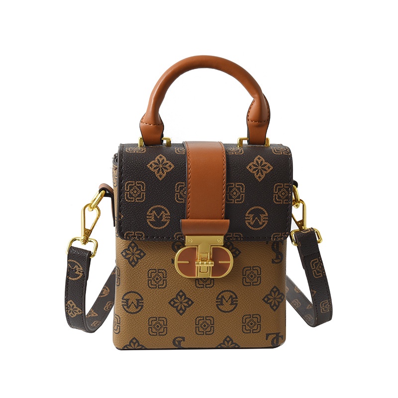 Túi Đựng Điện Thoại Di Động Hình Vuông Đeo Chéo Vai In Họa Tiết Thời Trang Dễ Phối Đồ Cho Nữ