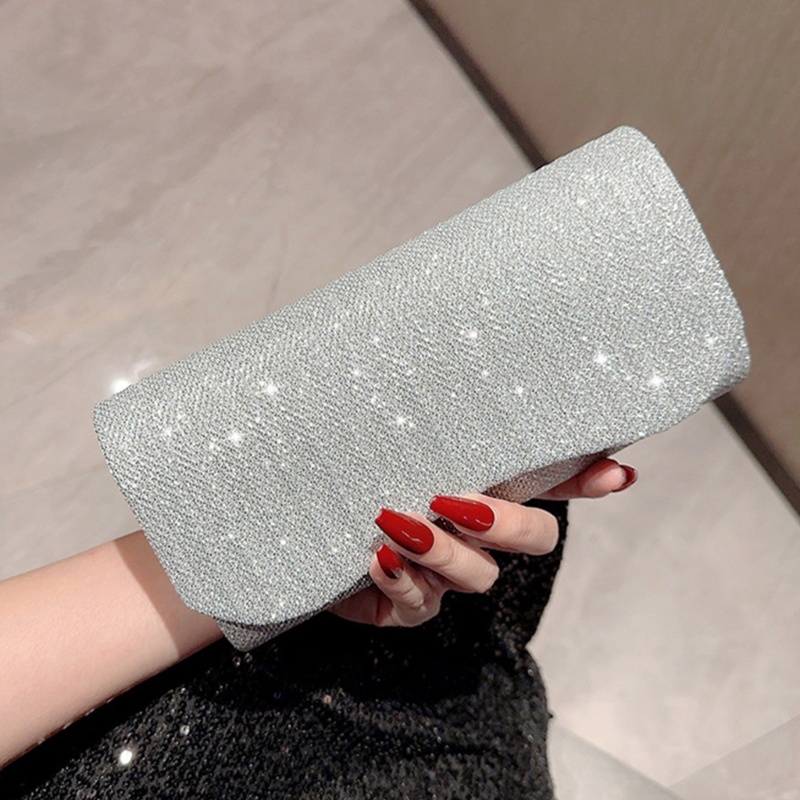 Ví Cầm Tay Đính Kim Tuyến Lấp Lánh Sang Trọng Cho Nữ