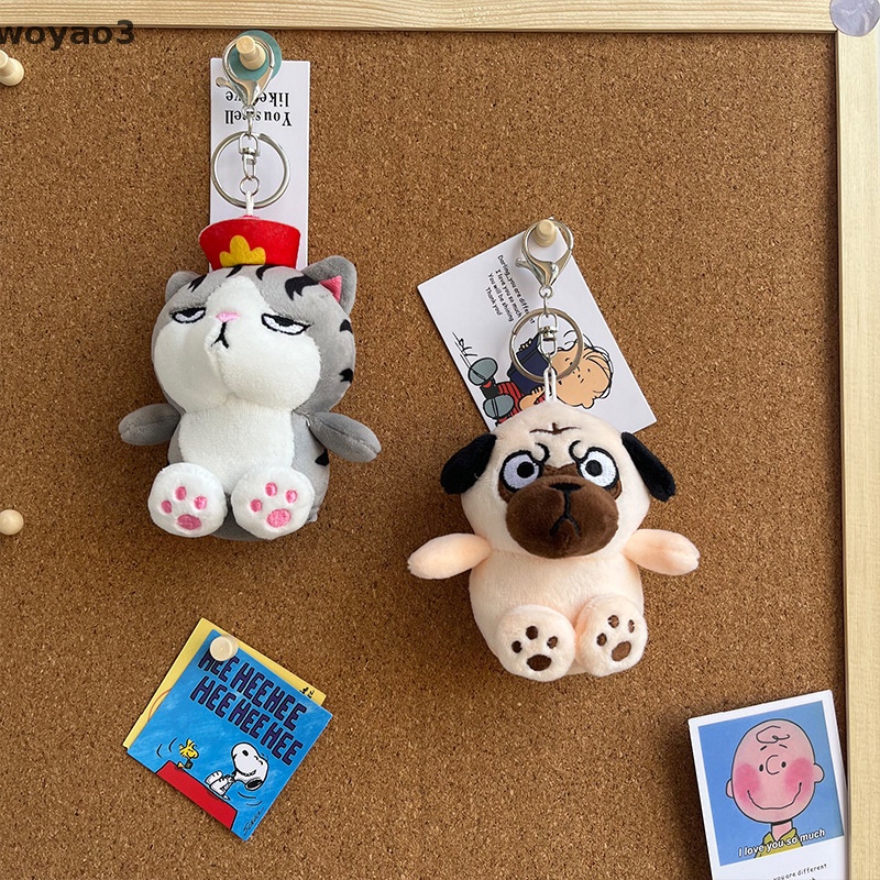 Búp Bê Nhồi Bông Hình Chó Mèo Wuhuang Bazaar Màu Đen Dễ Thương woyao3