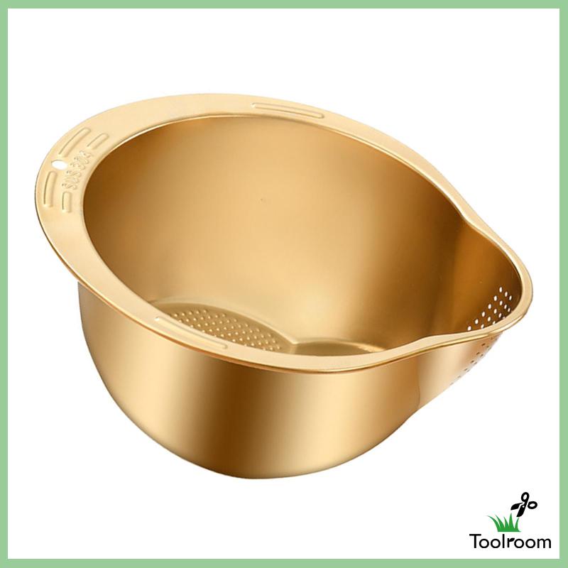 Tô Bằng Thép Không Gỉ Để Rửa Rau Củ Tiện Dụng Và Bền