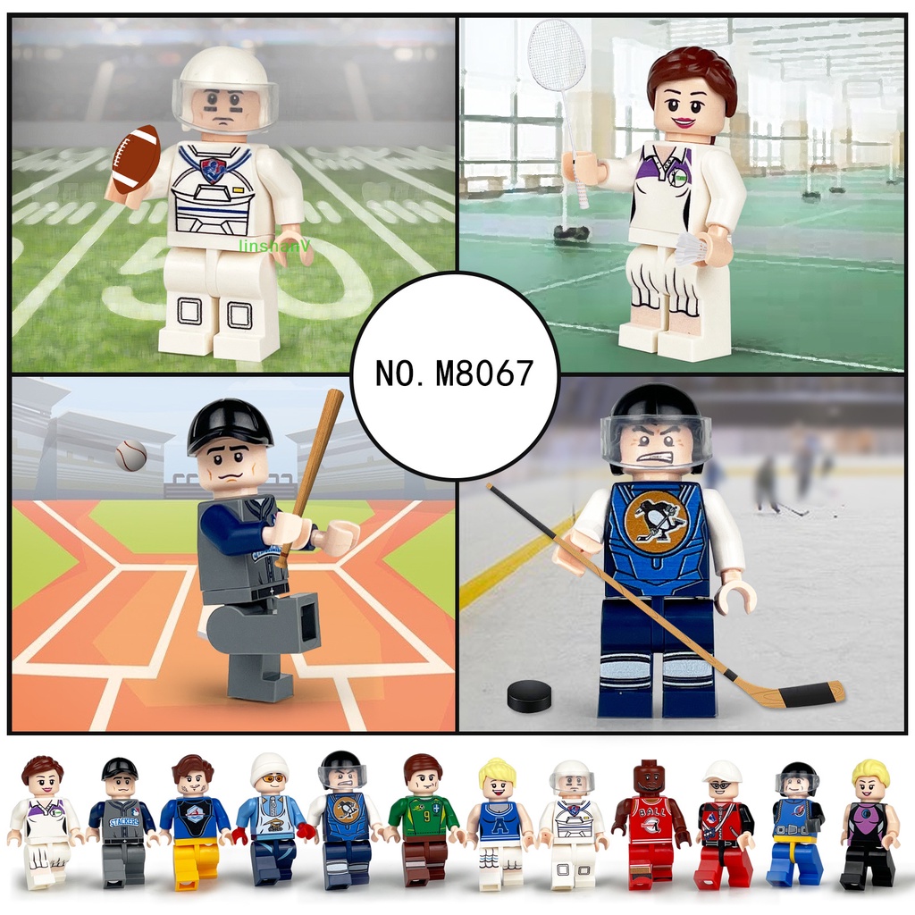 Bộ 12 Thẻ Hình Nhân Vật Thể Thao Nhỏ Cho Bé Trai