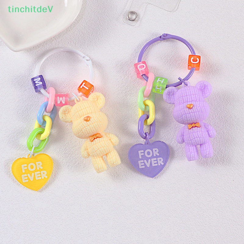[TinchitdeV] Móc Khóa Hình Gấu Bông Nhiều Màu Sắc Sáng Tạo Thời Trang Cá Tính Dành Cho Túi Xách [Mới]