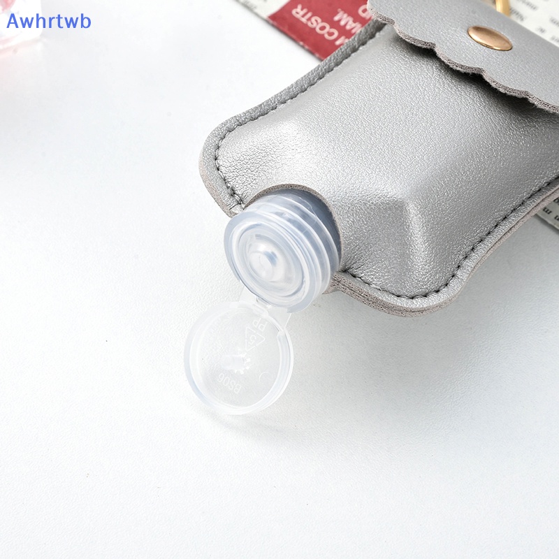 Awhrtwb Mới Móc Khóa Chai Nước Rửa Tay Khử Trùng Bằng Da Có Thể Nạp Lại Cho Du Lịch