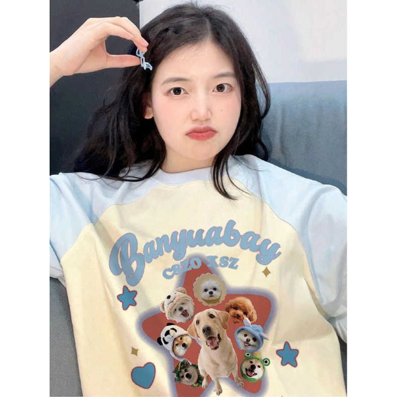 Áo Sơ Mi In Họa Tiết Thời Trang Mùa Hè Hàn Quốc Dành Cho Nữ