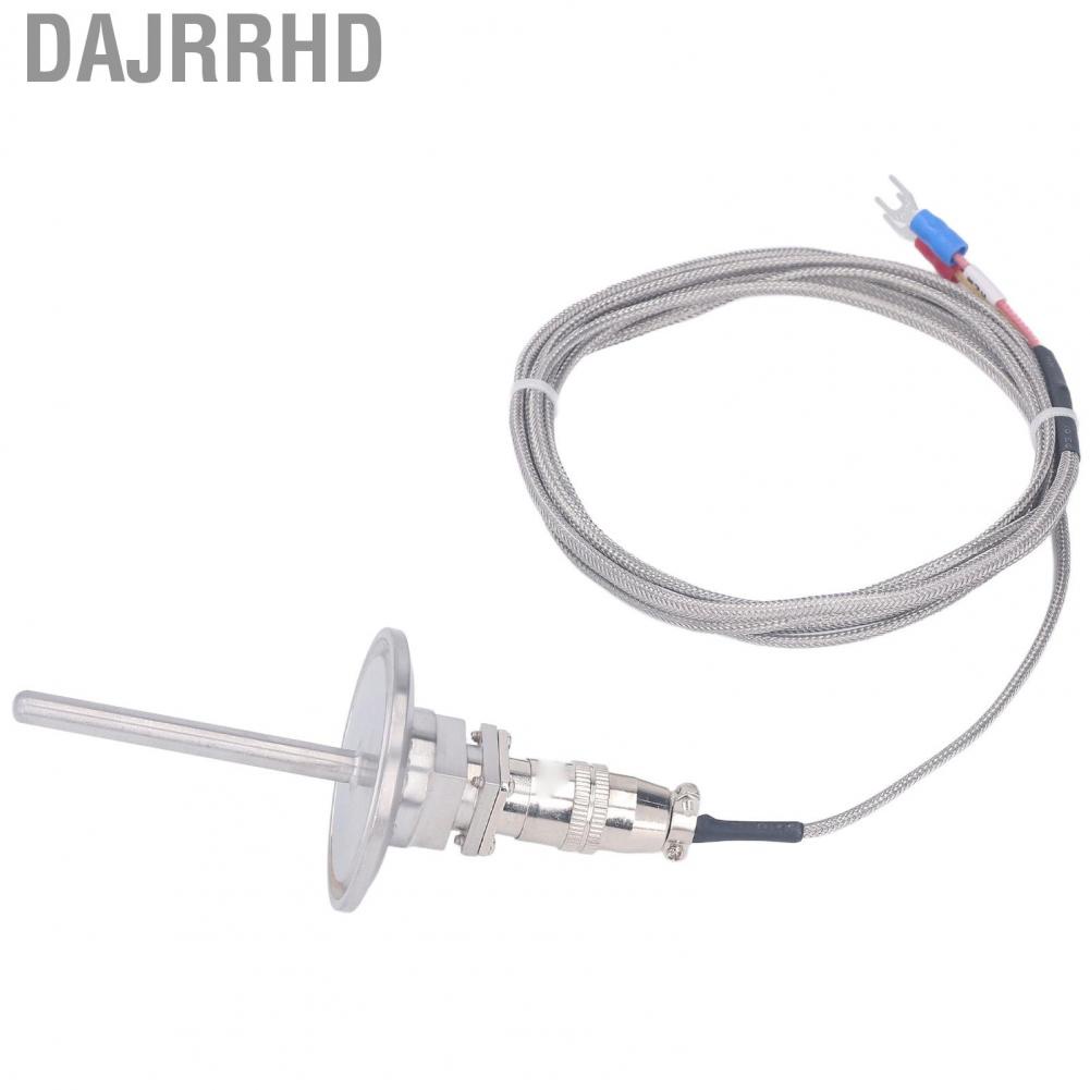 Dajrrhd K Type Thermocouple Probe  Stainless Steel Weaving -50-2280℉ 50mm Flange Shovel Connector Temperature Sensing Line for Metallurgy Industry