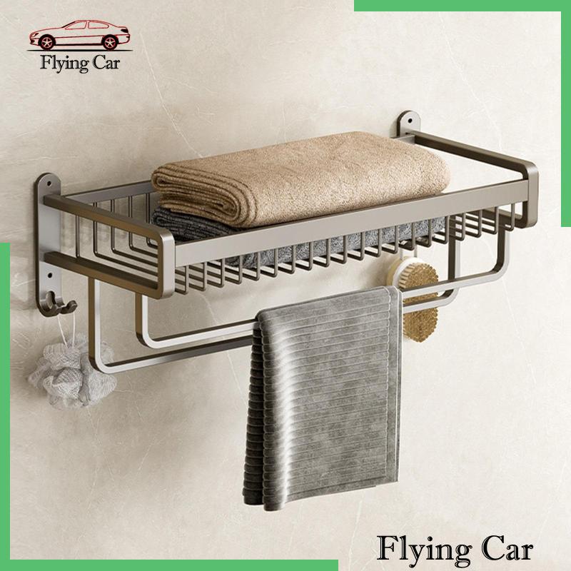 Giá Treo Khăn Gắn Tường Tiết Kiệm Không Gian Màu Đen Lzdjfmy2