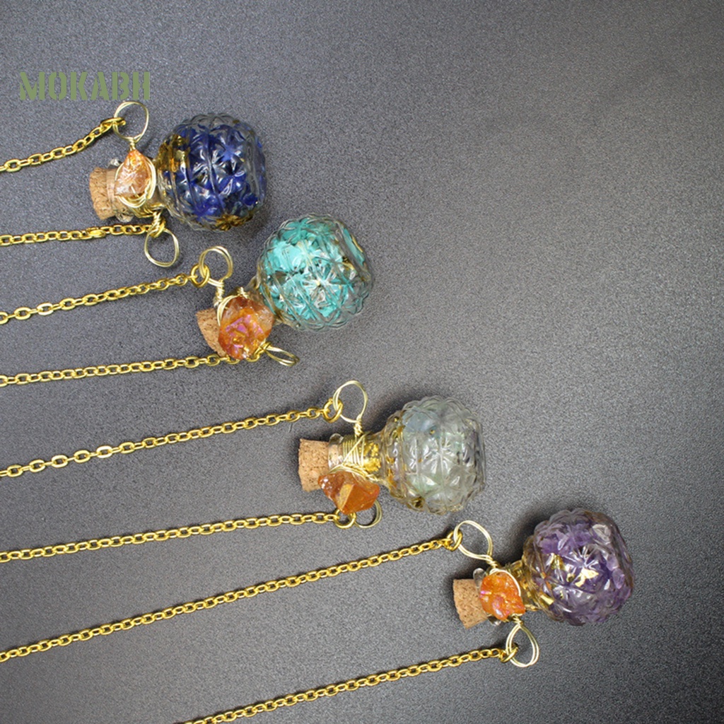 Vòng cổ Mặt Đá Tự Nhiên Chống Phai Màu Độc Đáo