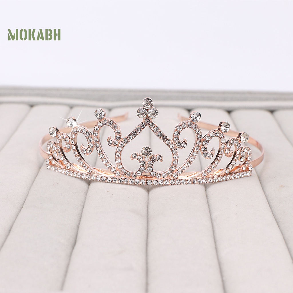 Vương Miện Hợp Kim Rỗng Hình Trái Tim Trang Trí Lễ Hội Cho Bé