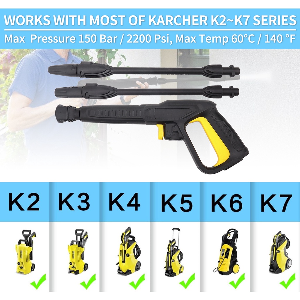 Súng Phun Nước Rửa Xe Áp Suất Cao karcher k