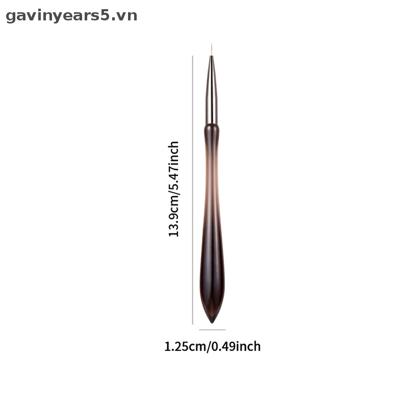 1 Cọ Vẽ Móng Tay Sợi Nylon Tay Cầm Acrylic Dùng Cho Salon