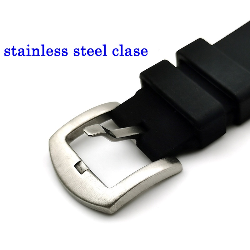 Dây Đeo Đồng Hồ Bằng Silicone Mềm 18mm 19mm 20mm 21mm 22mm 24mm Cho Rolex