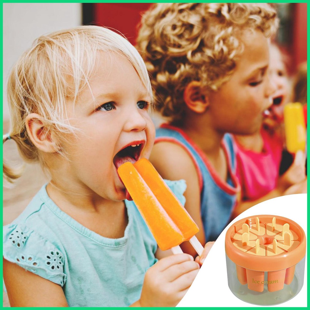 Khuôn Làm Kem 6 Ngăn Dễ Tháo Lắp Tiện Dụng Cho Gia Đình DIY