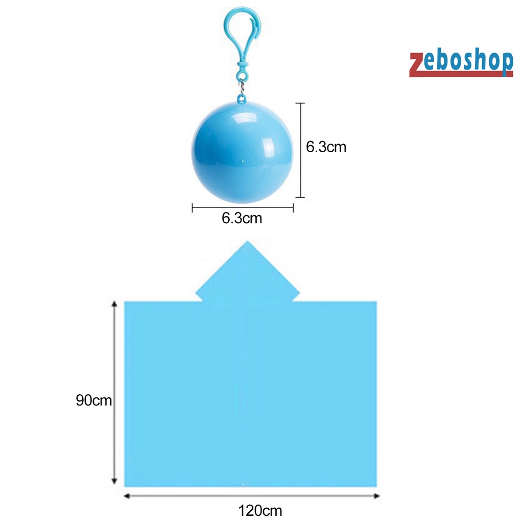 Áo Mưa Dùng Một Lần Siêu Nhẹ Chống Thấm Nước Có Lỗ Treo Tiện Dụng