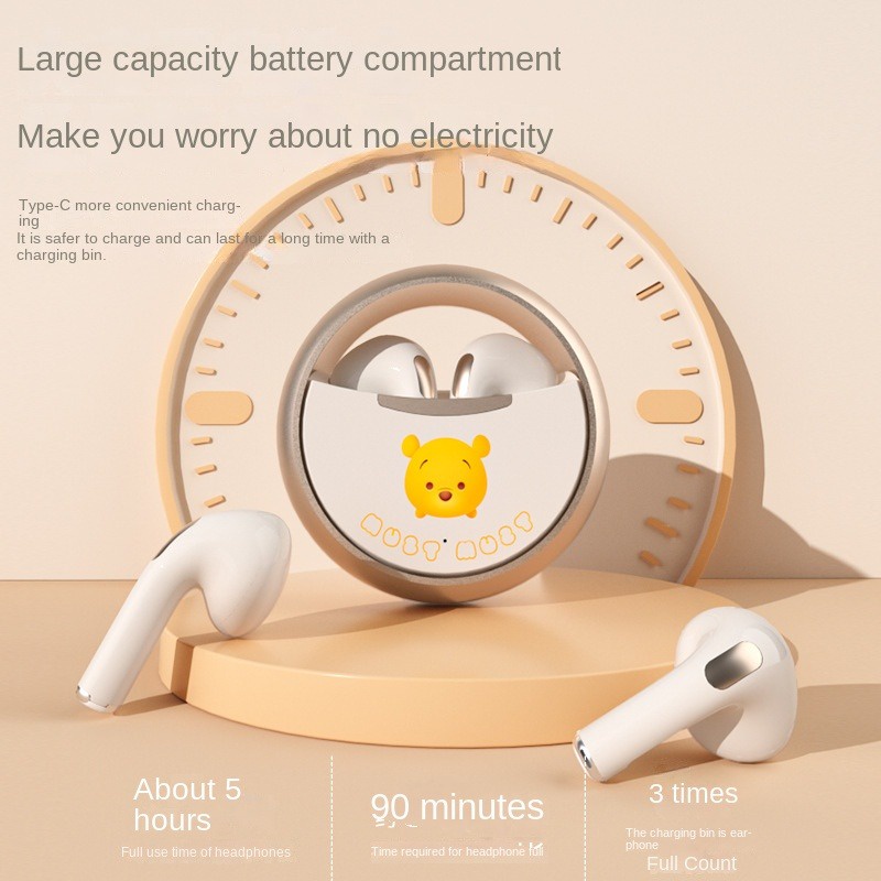 Tai Nghe Bluetooth Không Dây Xoay Tròn Thông Minh NUOWA Disney TWS