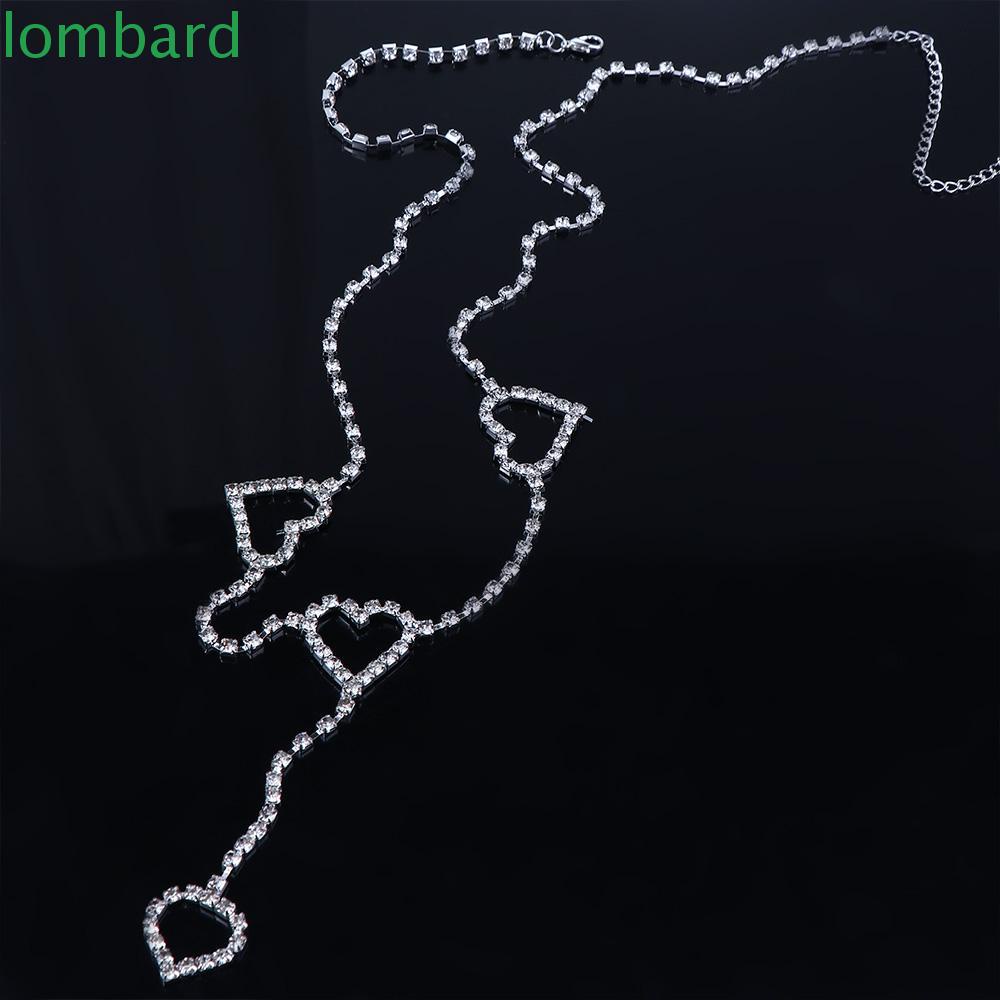 Thắt Lưng Dây Xích Hình Trái Tim Gợi Cảm Lấp Lánh Thời Trang Cho Nữ