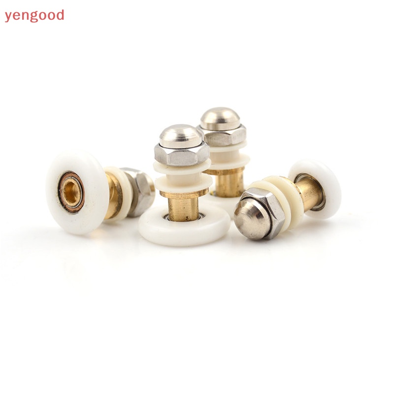 Set 4 Bánh Xe Ròng Rọc Đường Kính 19 / 23 / 25 / 27mm Chuyên Dụng Cho Cửa Nhà Tắm