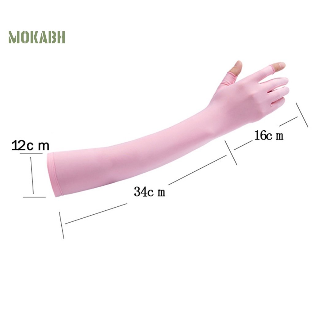 1 Đôi Găng Tay Chống Nắng Độ Co Giãn Cao Chống Trượt Có Thể Chạm Màn Hình Cảm Ứng