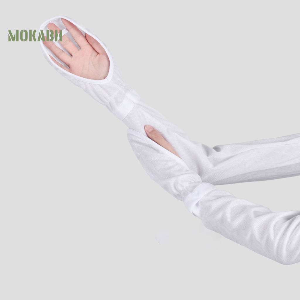 1 Cặp Găng Tay Chống Nắng Chống Tia UV Mềm Mại Thấm Hút Mồ Hôi Màu Trơn Dành Cho Nữ