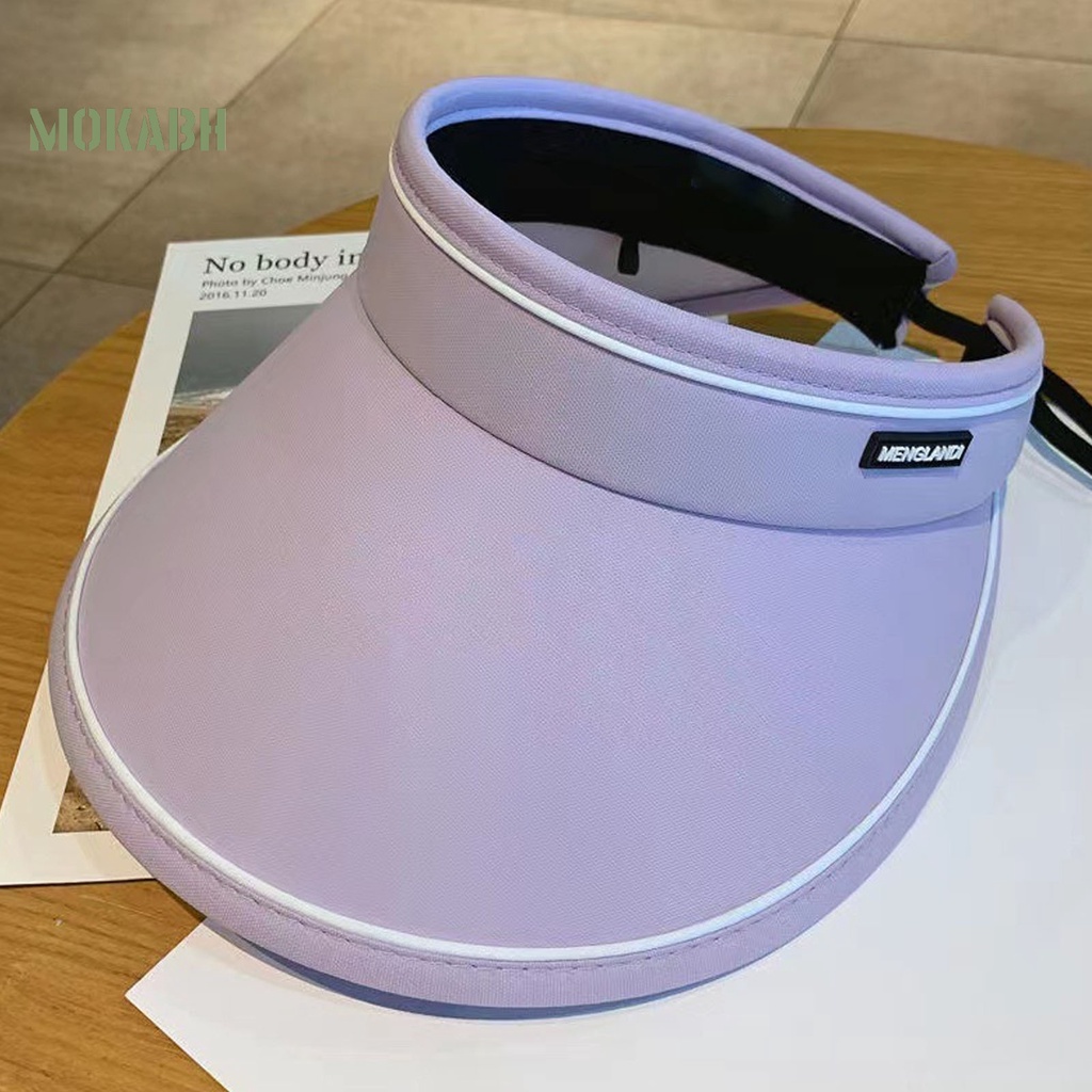 Mũ Vành Rộng Hở Chóp Màu Sắc Trơn Thời Trang Mùa Hè Cho Nữ