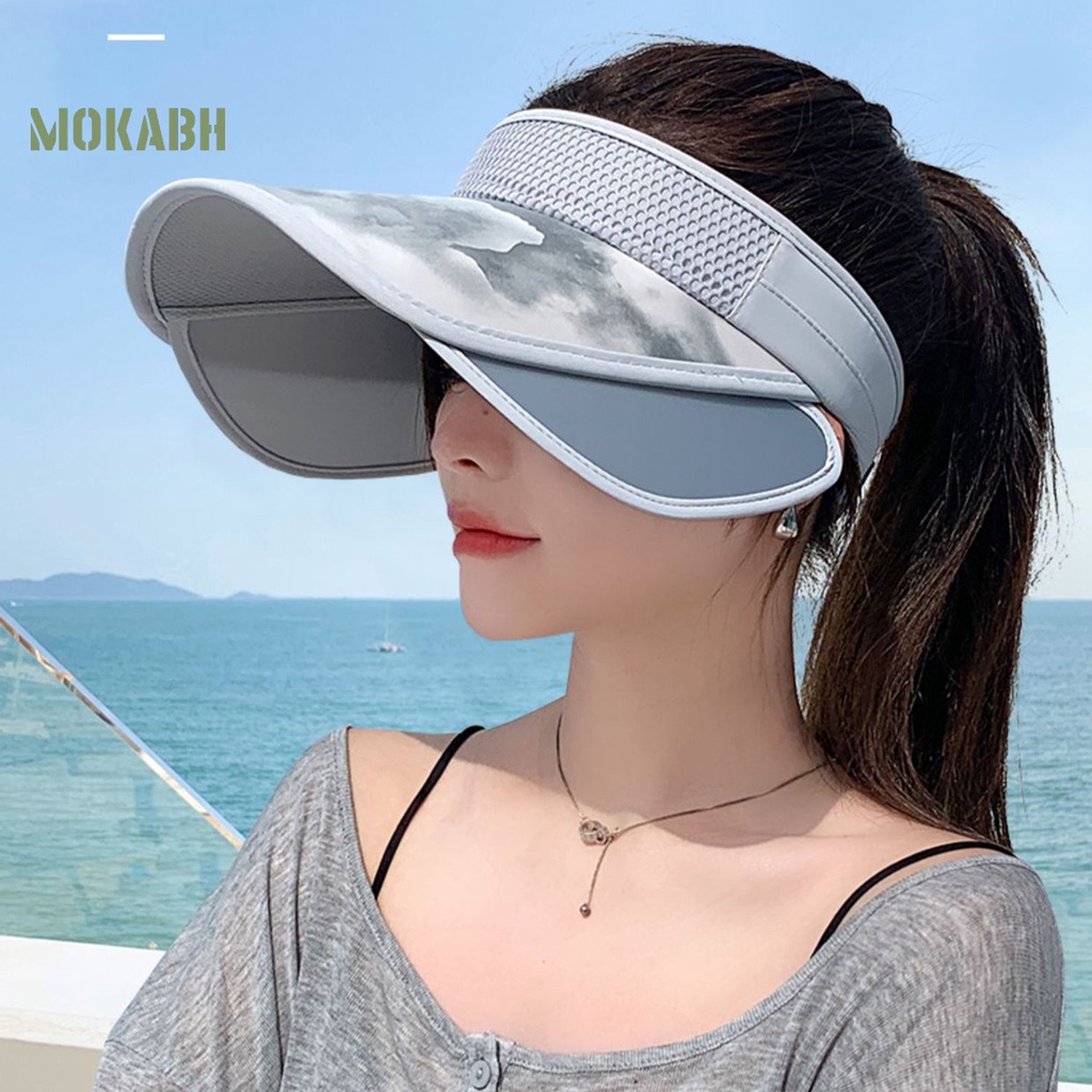Mũ Lưỡi Trai Nửa Đầu Chống Nắng Thoáng Khí Thoải Mái Có Thể Điều Chỉnh Cho Nữ