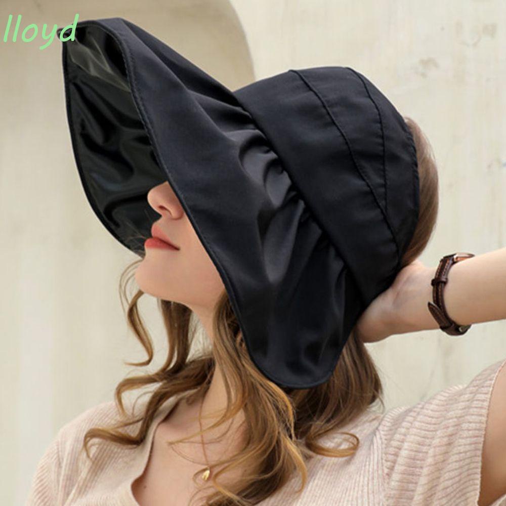 Mũ Rộng Vành Chống Nắng Chống Tia UV Màu Sắc Đơn Giản Phong Cách Hàn Quốc Cho Nữ