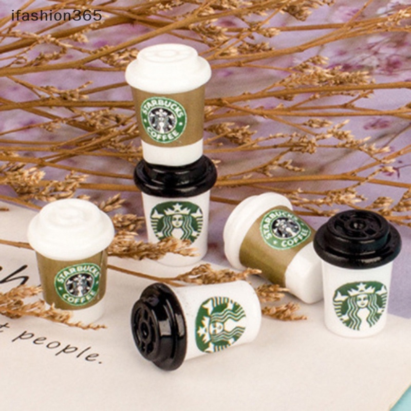 Set 10 Ly Cà Phê Mini Tỉ Lệ 1: 12 Dùng Trang Trí Nhà Búp Bê 1: 12