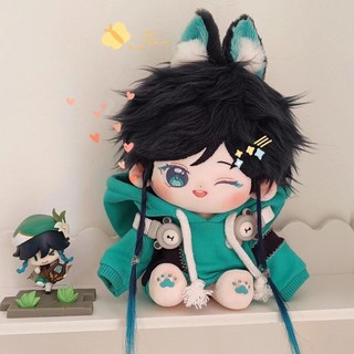 Búp bê genshin 20 cm wendy búp bê sang trọng dễ thương nhồi bông búp bê genshin plushie