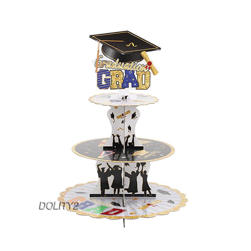 Bộ 2 Khay Giá Đỡ Bánh Quy / Cupcake Chủ Đề Lễ Tốt Nghiệp