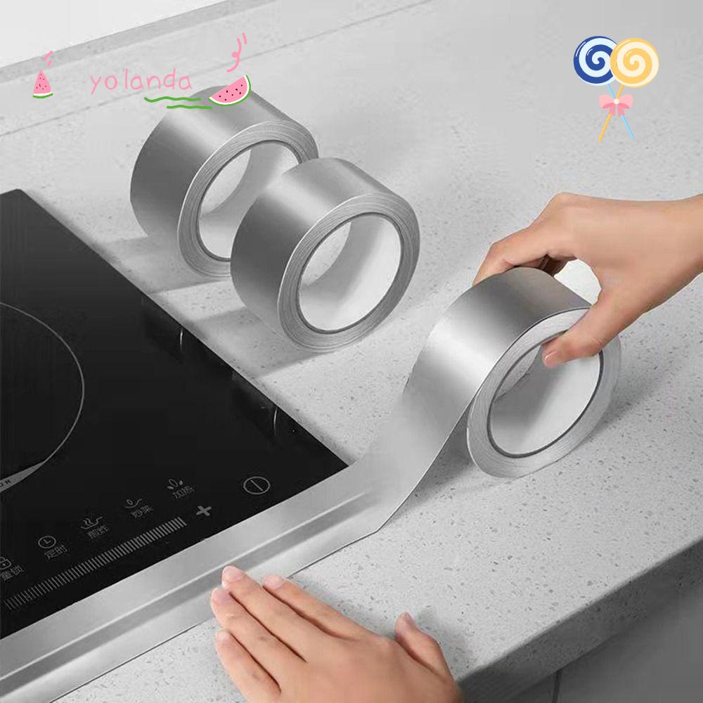 Băng Keo Màng Nhôm Dán Viền Tường / Sàn Nhà Tắm Chống Bám Dầu Mỡ