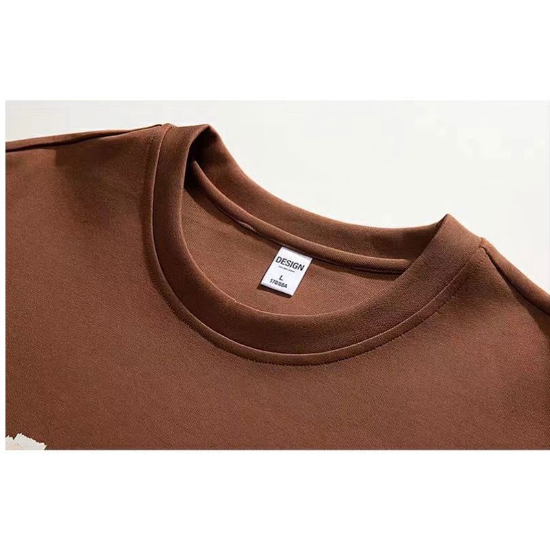 Áo Thun Tay Ngắn Cổ Tròn Bằng Lụa Lạnh Mỏng Dáng Rộng Thời Trang Mùa Hè Hàng Mới Dành Cho Bạn Nam