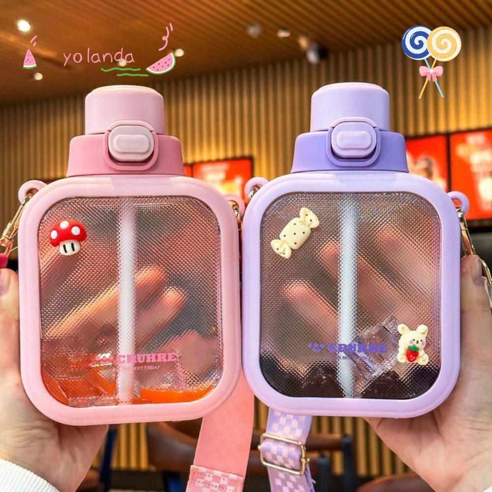 Bình Nước Hình Vuông Cỡ Lớn 700ML Tiện Dụng Cho Mùa Hè