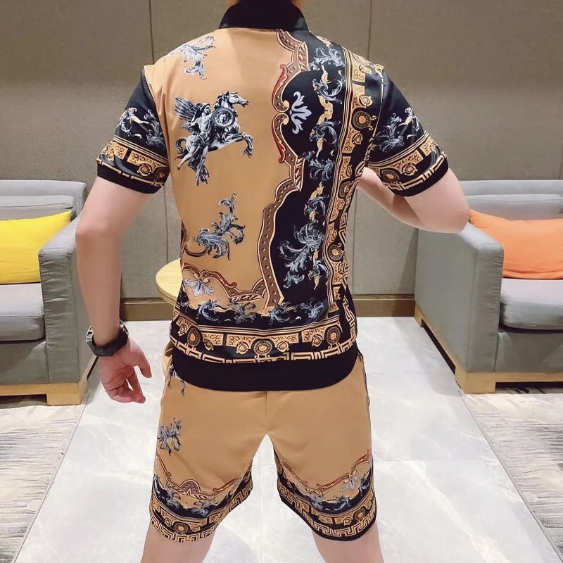 Bộ Đồ Thể Thao Áo Thun polo Phối Quần Short Thời Trang Mùa Hè Cho Nam