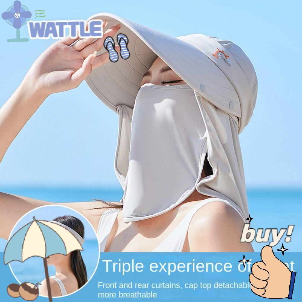 Wttle Mũ Chống Nắng Mùa Hè Hấp Thụ Mồ Hôi Có Thể Tháo Rời Hữu Ích Bảo Vệ