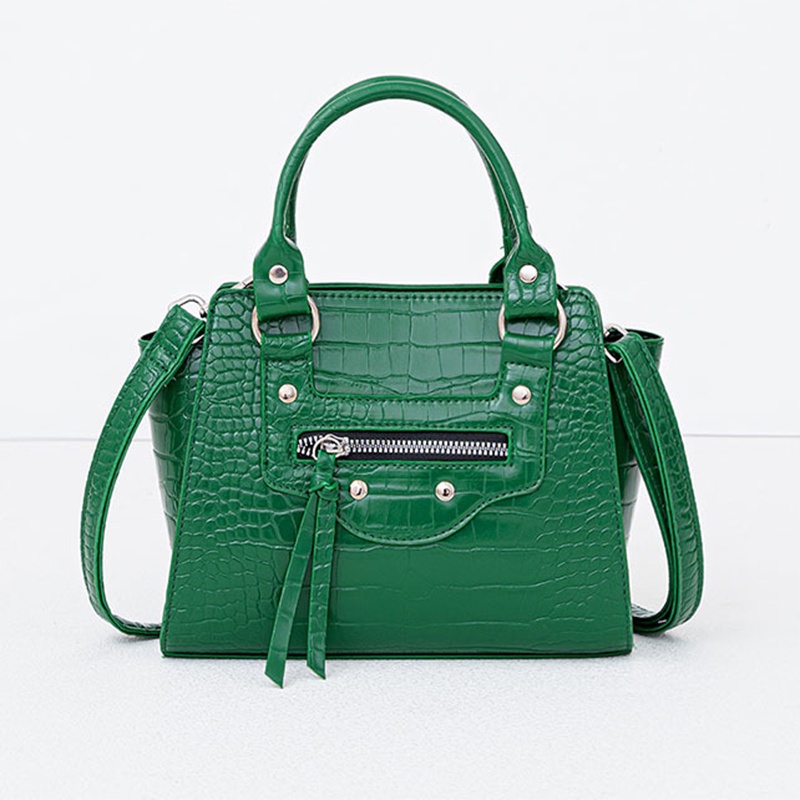 IELGY Túi Đeo Vai Vân Da Cá Sấu Chất Lượng Cao Phong Cách Âu Mỹ Thời Trang Cho Nữ