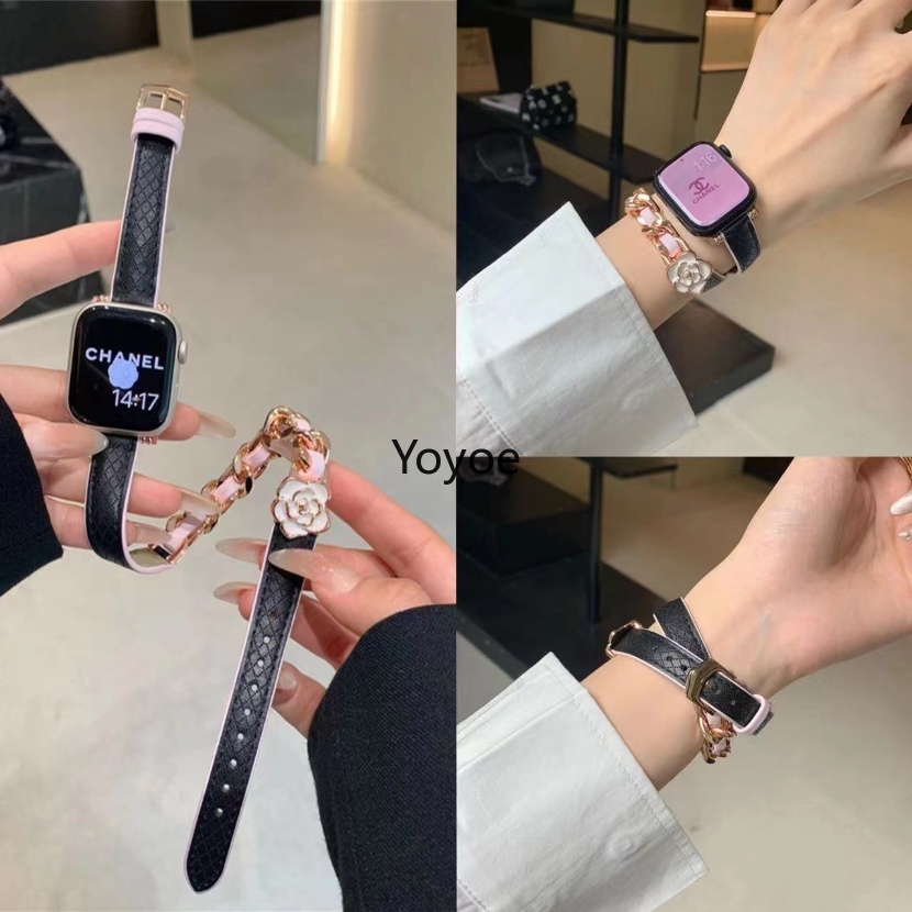 Dây Đeo Bằng Da 49mm / 45mm 44 / 42 mm 41mm 40mm 38mm 8 49mm Ultra Se 7 5 3 6 2 1 Cho Đồng Hồ iWatch