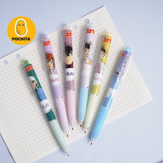 Bút bi nước bấm mực đen thám tử lừng danh conan ngòi 0.5mm in hình nhân vật trong thám tử lừng danh conan hs3465
