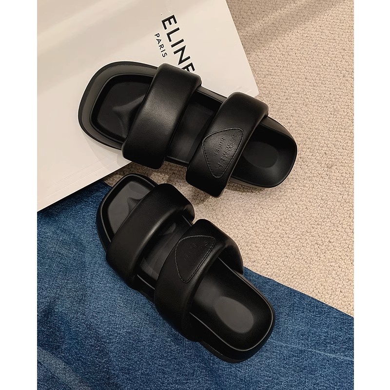 Tóc Thẳng Của Nhà Máy Duoya ~ [Hàng Có Sẵn] Hòn Đảo Harbour Nam ~!Giày Sandal Da Mềm Đế Dày Thời Trang Mùa Hè Cho Nữ