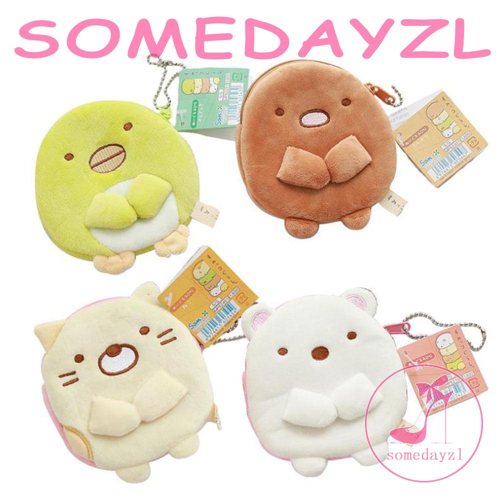 Somedayzl Ví Bông Đựng Tai Nghe Dây Cáp USB Họa Tiết Hoạt Hình Sumikko Gurashi Nhật Bản Đáng Yêu