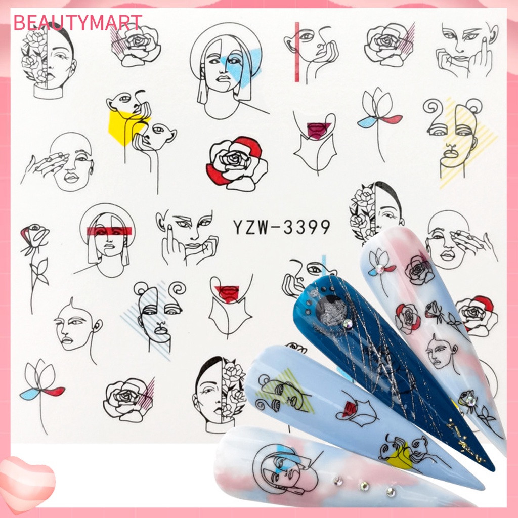 Miếng Dán Trang Trí Móng Tay Nghệ Thuật Nhiều Màu Sắc