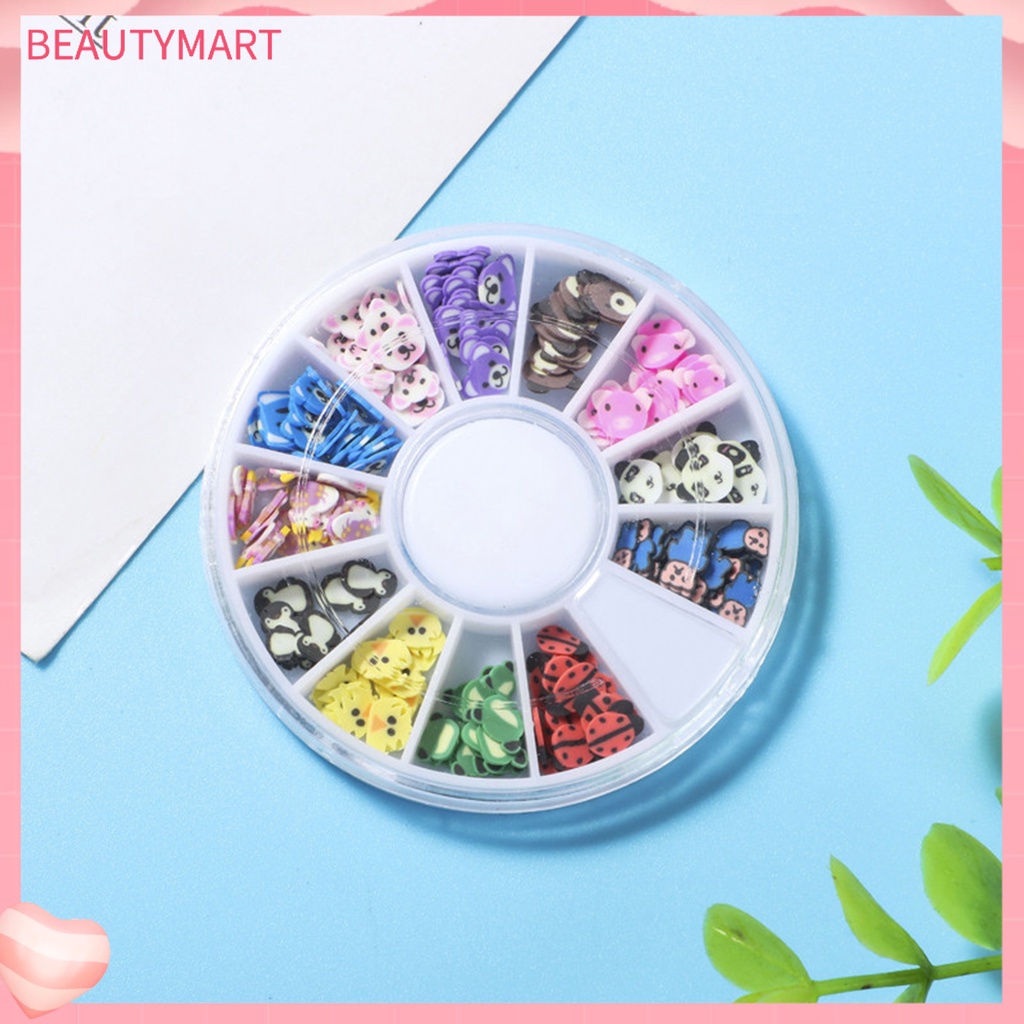 1 Hộp Phụ Kiện Trang Trí Móng Nghệ Thuật Tạo Hiệu Ứng 3D Hình Hoa Trái Cây Siêu Mỏng DIY