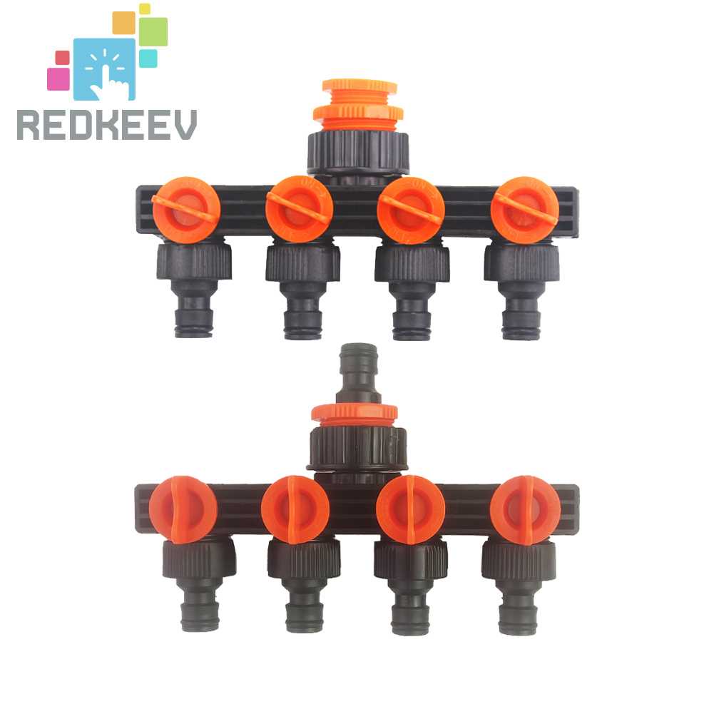 Dụng Cụ Chia Ống Nước 4 Chiều Tháo Rời Được Tiện Lợi Dành Cho Vườn Nhà